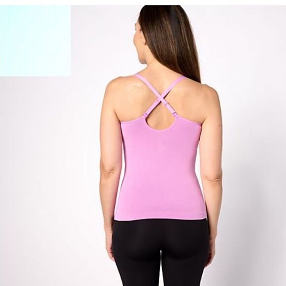NWT Cuddle Duds Women’s Modal Seamless Comfort Cami Tank Purple/Olive - Size M - Picture 3 of 5